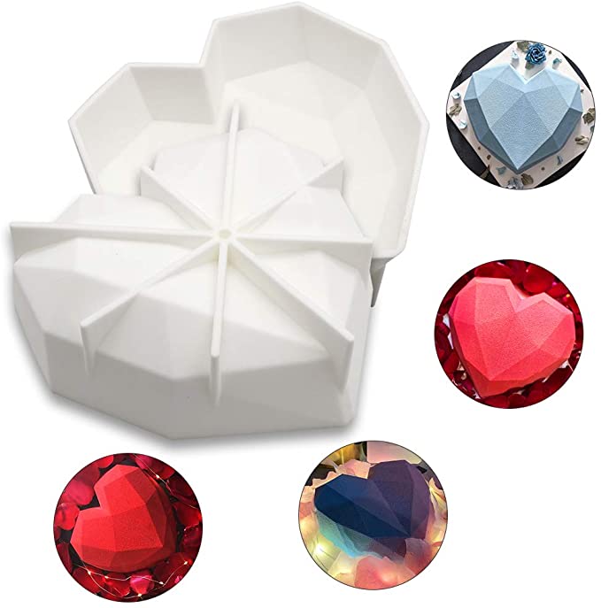 Diamond Heart Mold Si