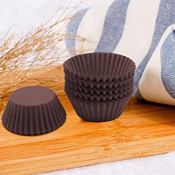 300Pcs Brown Cupcake 